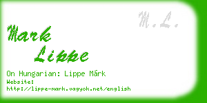 mark lippe business card